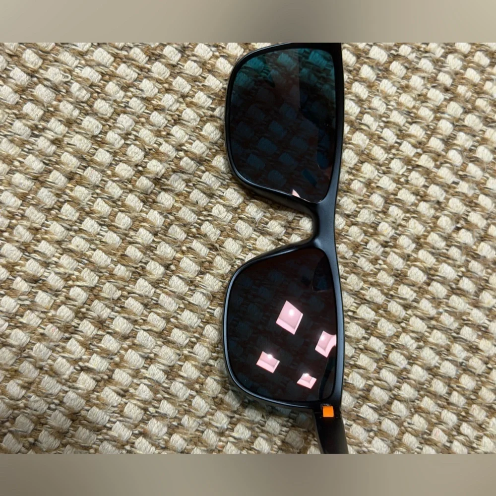 See A Better World Stylish Black and Orange Polarized Sunglasses